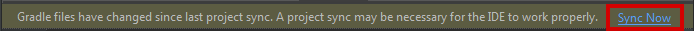 Android Studio Gradle Sync reminder